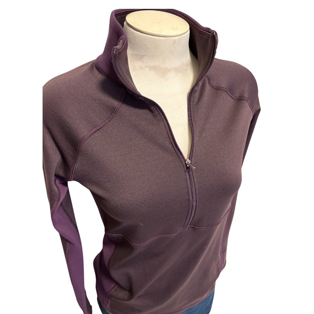Women's Calia  Purple Long Sleeve 1/2 Zip Pullover Sweatshirt Size Medium